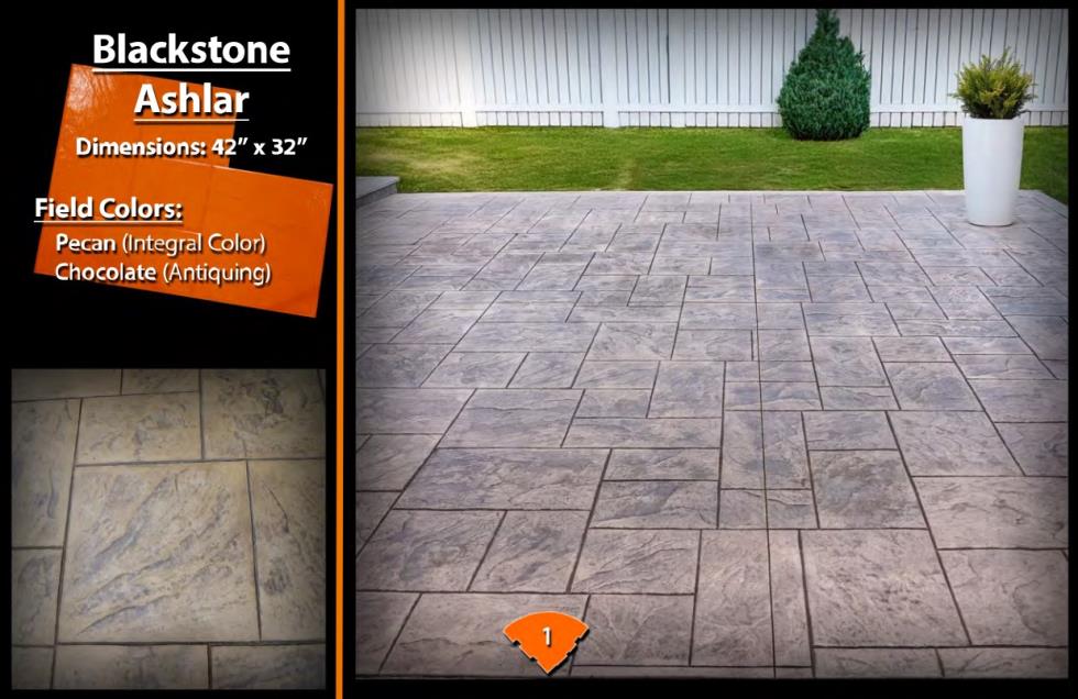DECO-CRETE CONCRETE STAMP KIT - BLACKSTONE ASHLAR