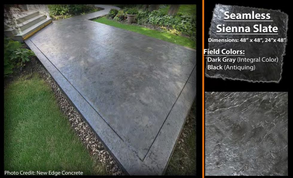 DECO-CRETE CONCRETE STAMP KIT - SIENNA SLATE SEAMLESS